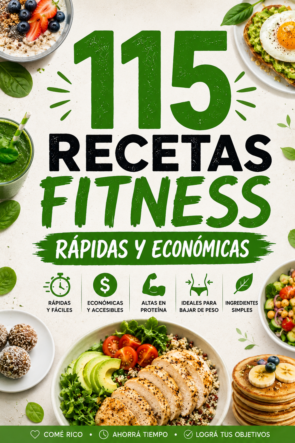 🔥115 Recetas fitness rápidas y económicas 🔥